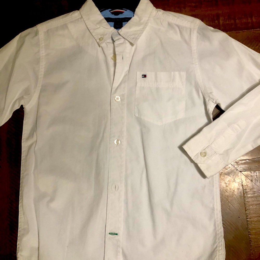 Boys long sleeve dressy shirt.